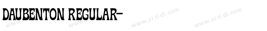 Daubenton Regular字体转换